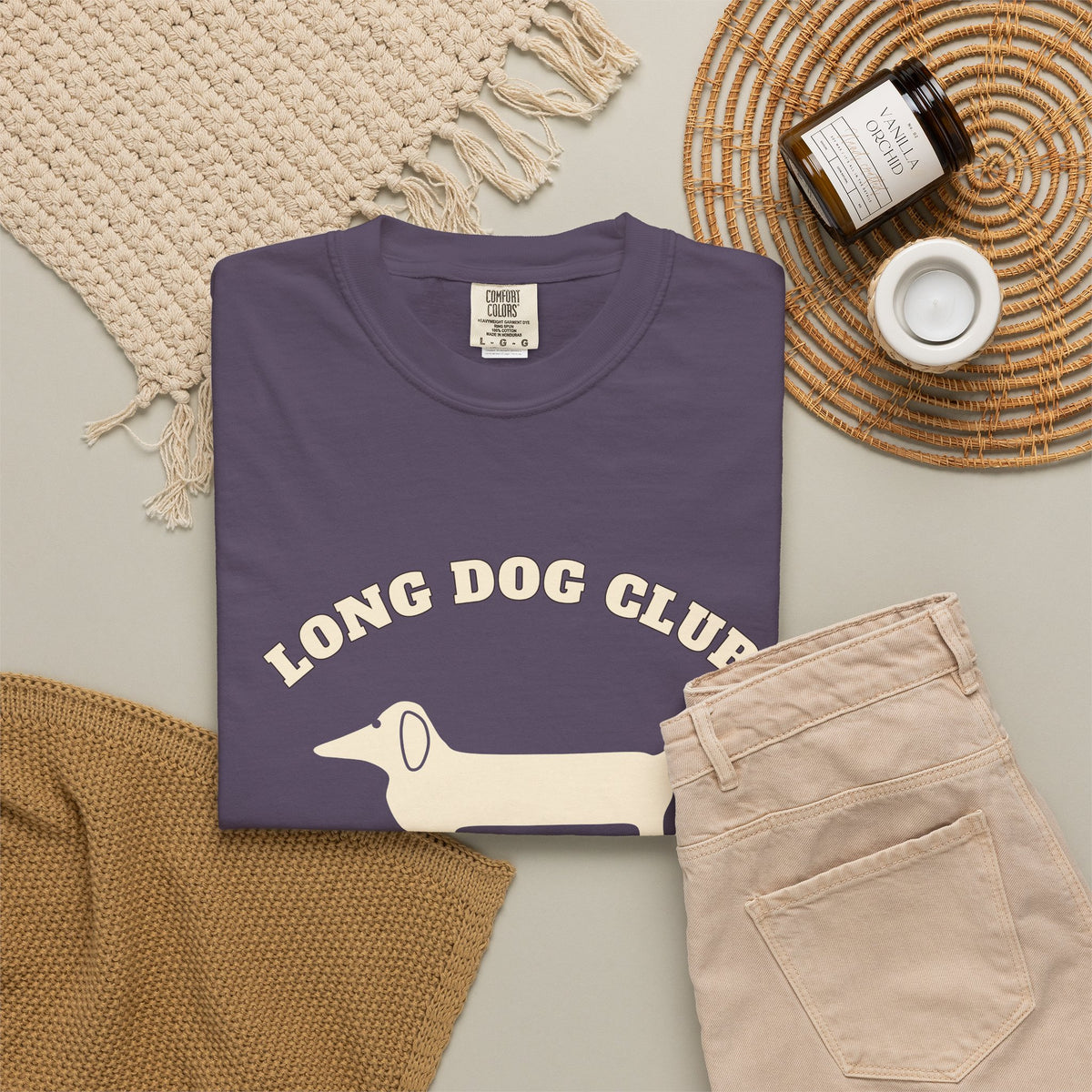 Long Dog Club Shirt — Retro Dachshund Mom & Dad Tee