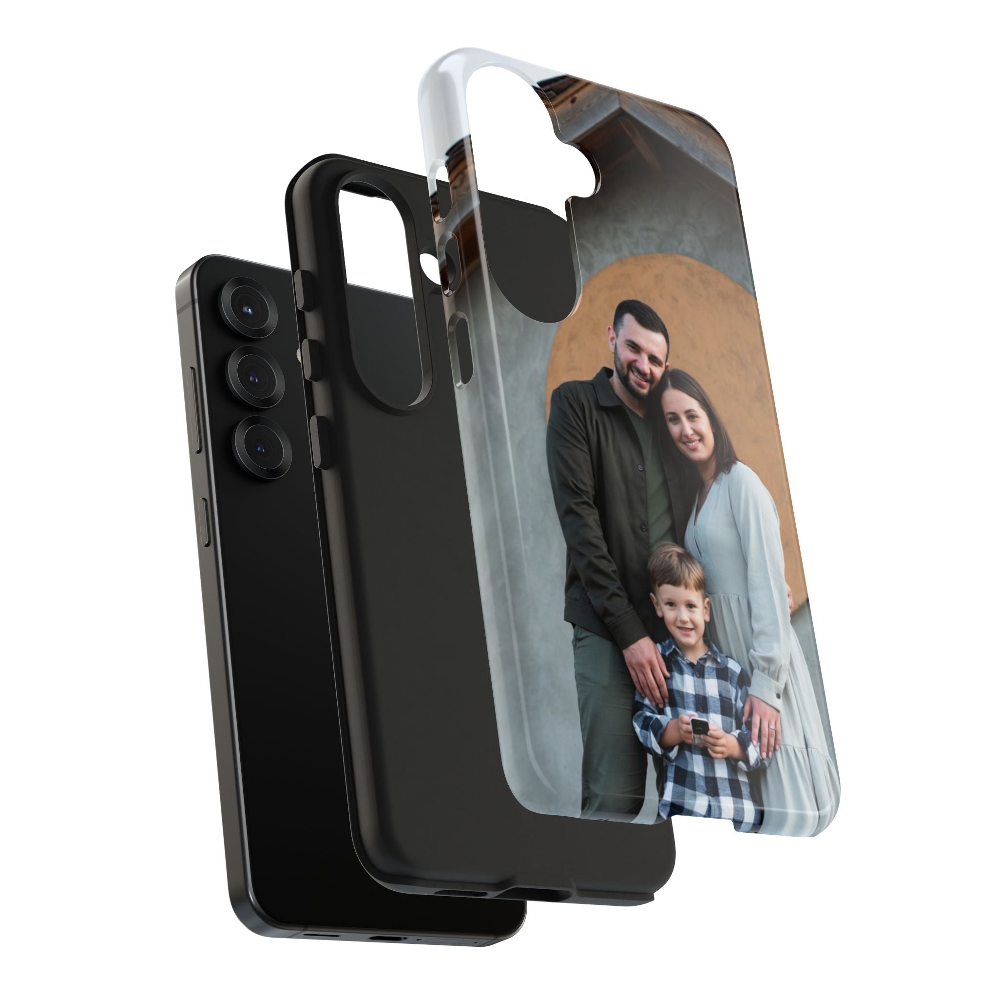 Personalized Tough Phone Case — Custom Text Protective Phone Cover