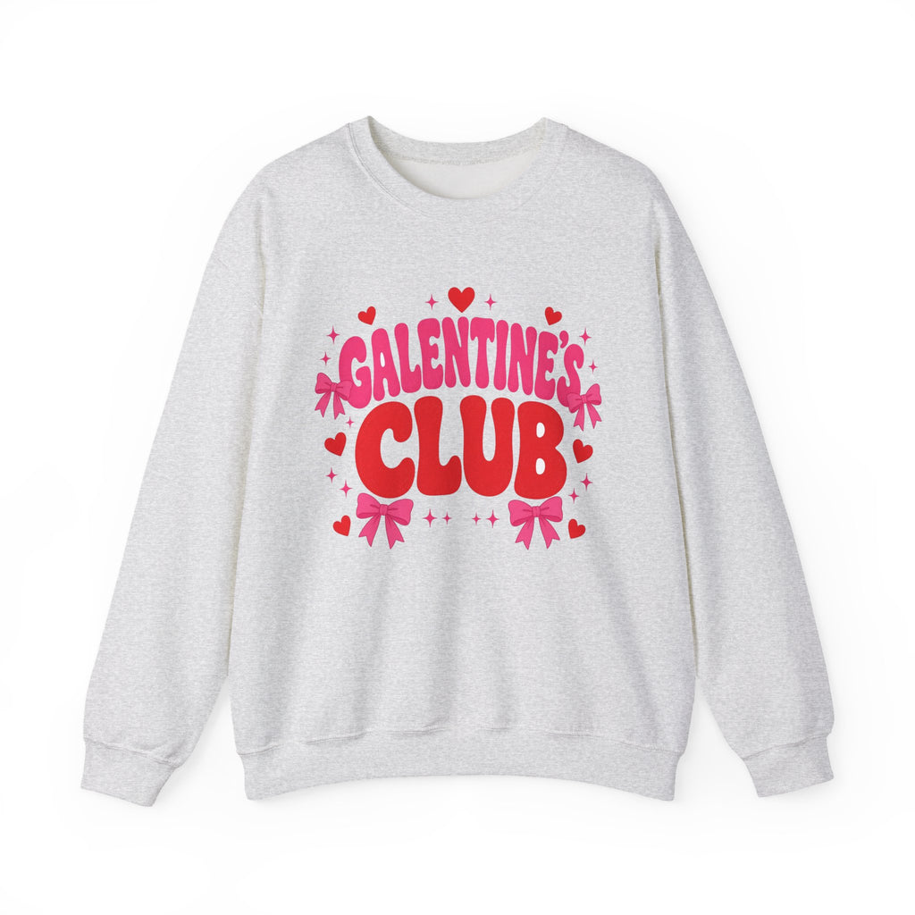 Galentine's Club Sweatshirt — Retro Valentine's Day Crewneck for Besties