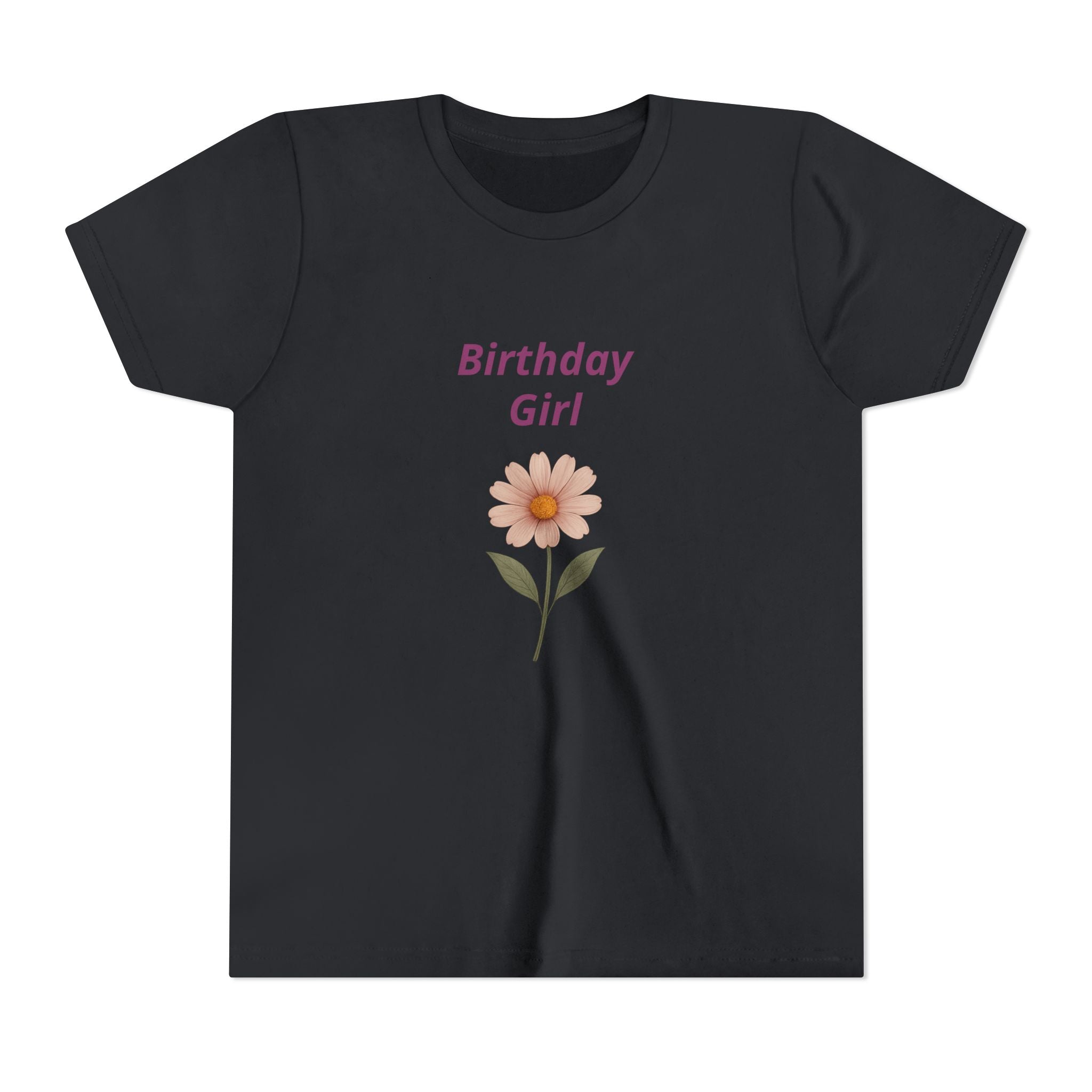 Birthday Girl Youth Tee — Floral Daisy Kids Birthday Shirt