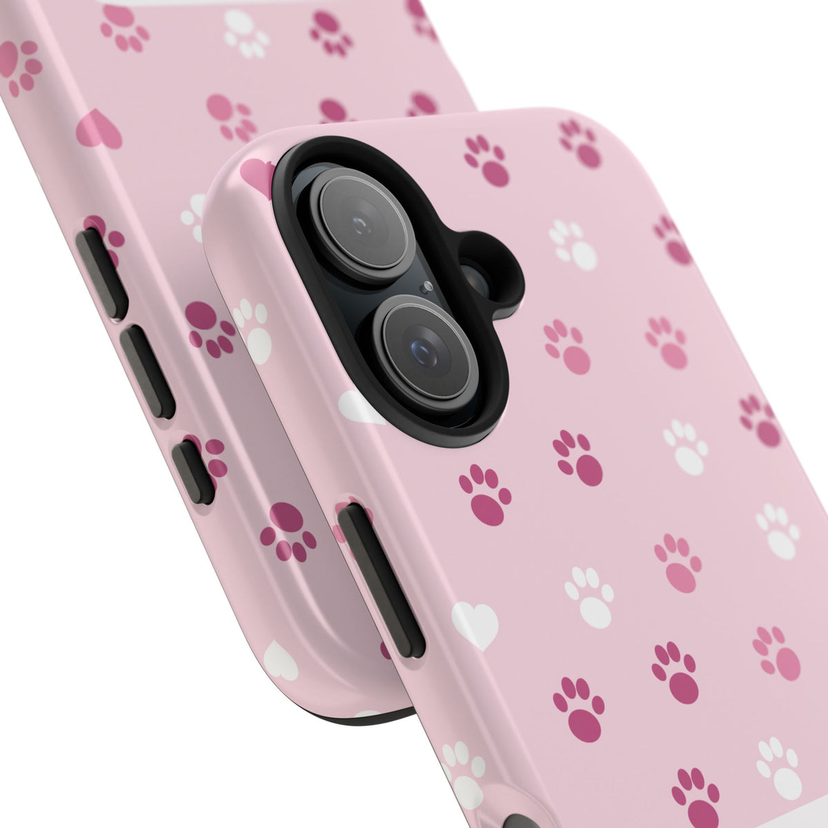 Paw Print Phone Case — Love You Fur-Ever Pink Tough Case for iPhone & Samsung