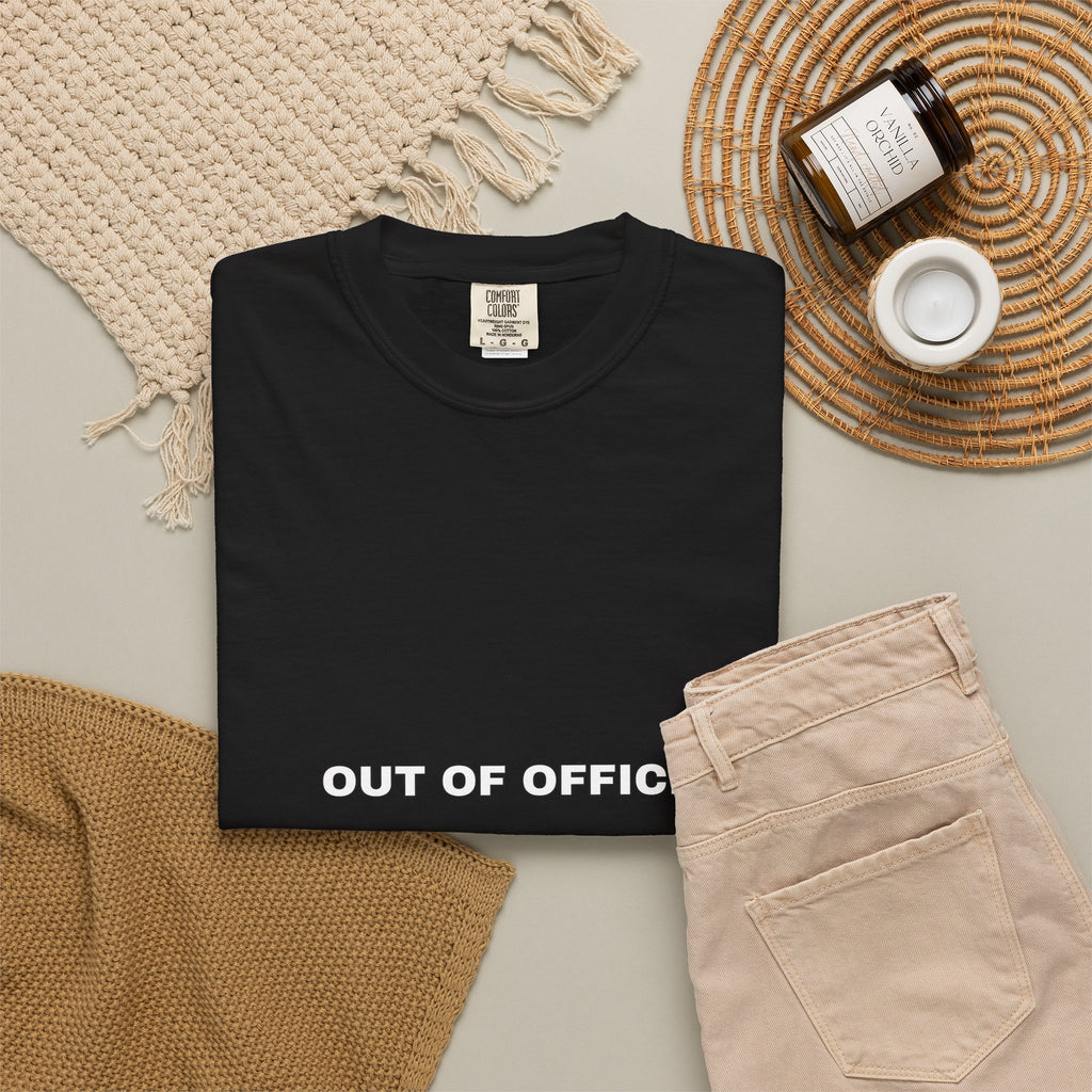 Out of Office Emotionally Shirt — Funny Burnout Friday Tee