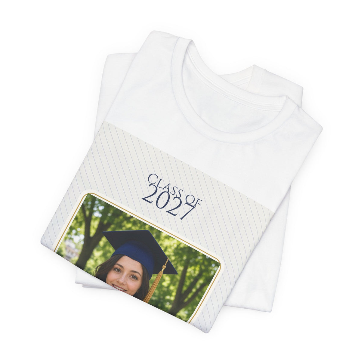 Class of 2027 Personalized Photo Tee – Custom Graduation Gift Shirt