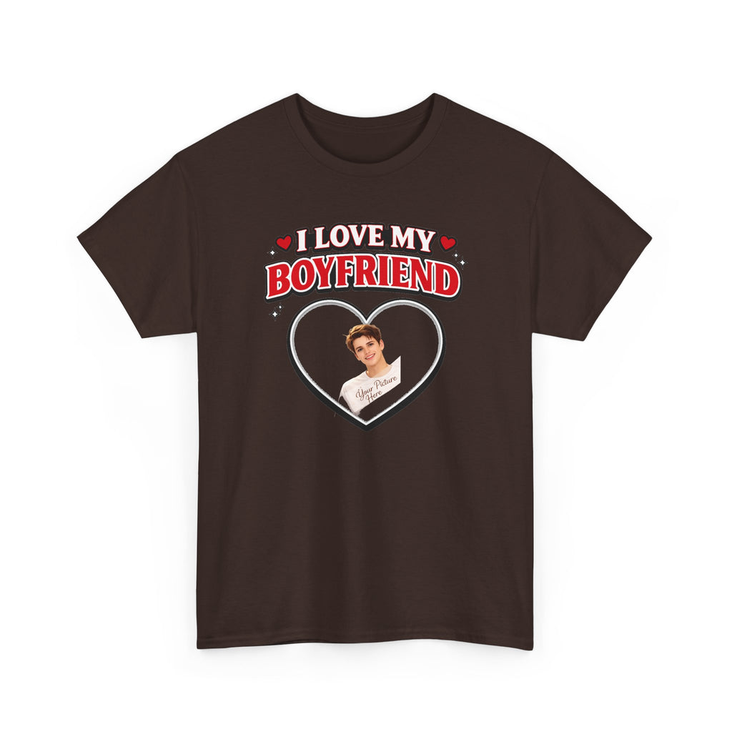 Custom Valentine Photo Tee — Personalized Couple Picture Shirt Gift