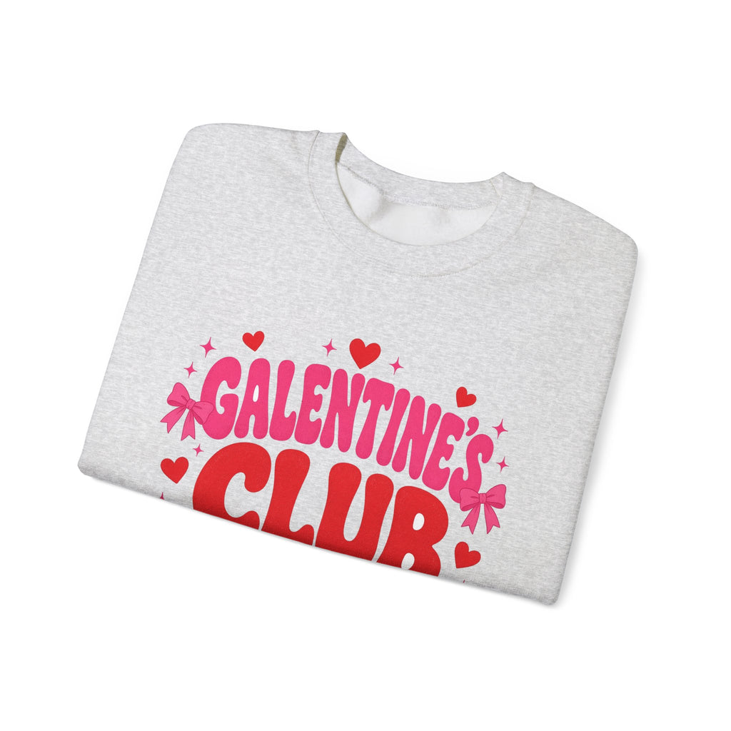 Galentine's Club Sweatshirt — Retro Valentine's Day Crewneck for Besties