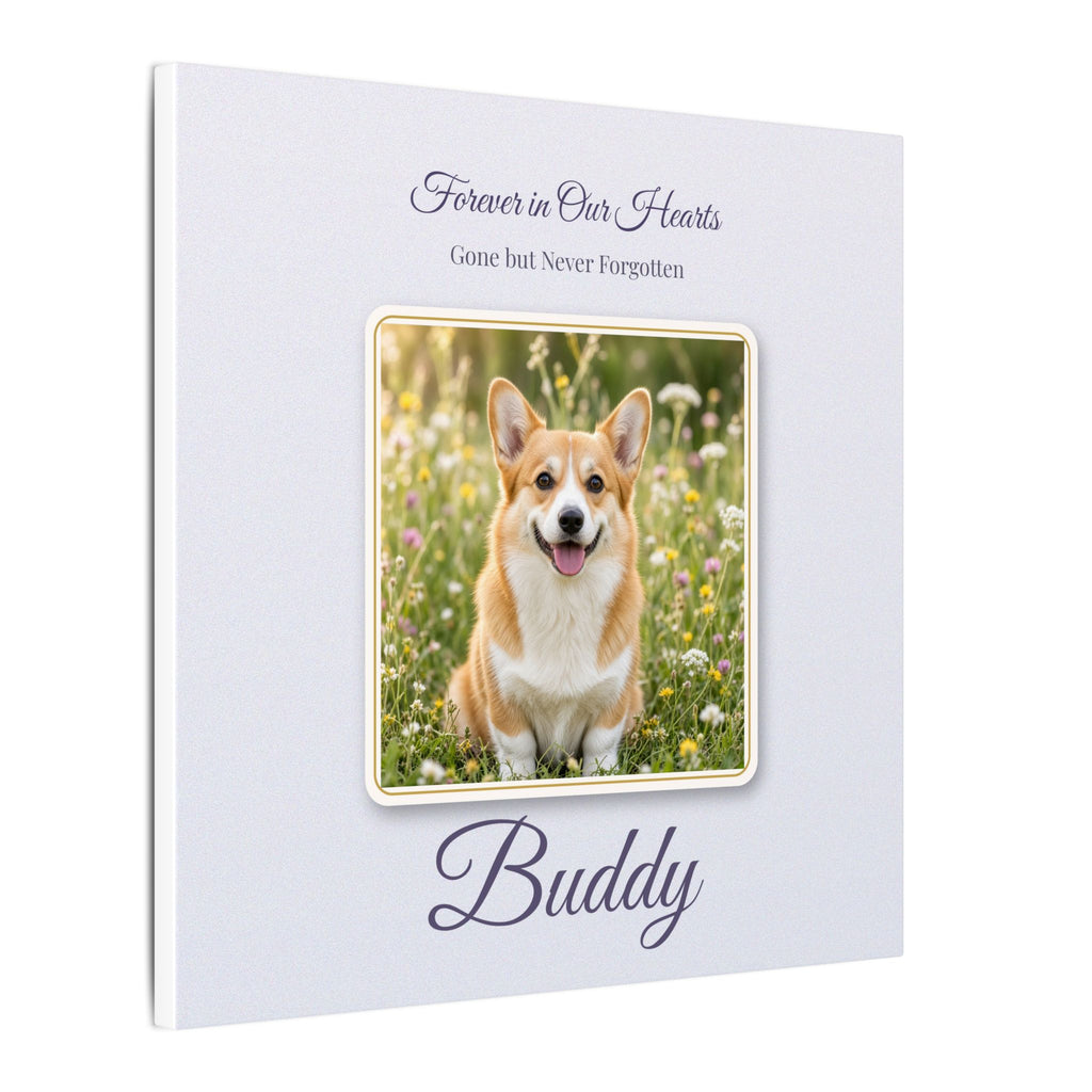 Forever in Our Hearts Pet Memorial Canvas – Custom Pet Remembrance Wall Art