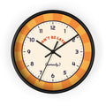 Don't Be Late Retro Wall Clock — Funny Sunburst 10" Clock for Home & Office