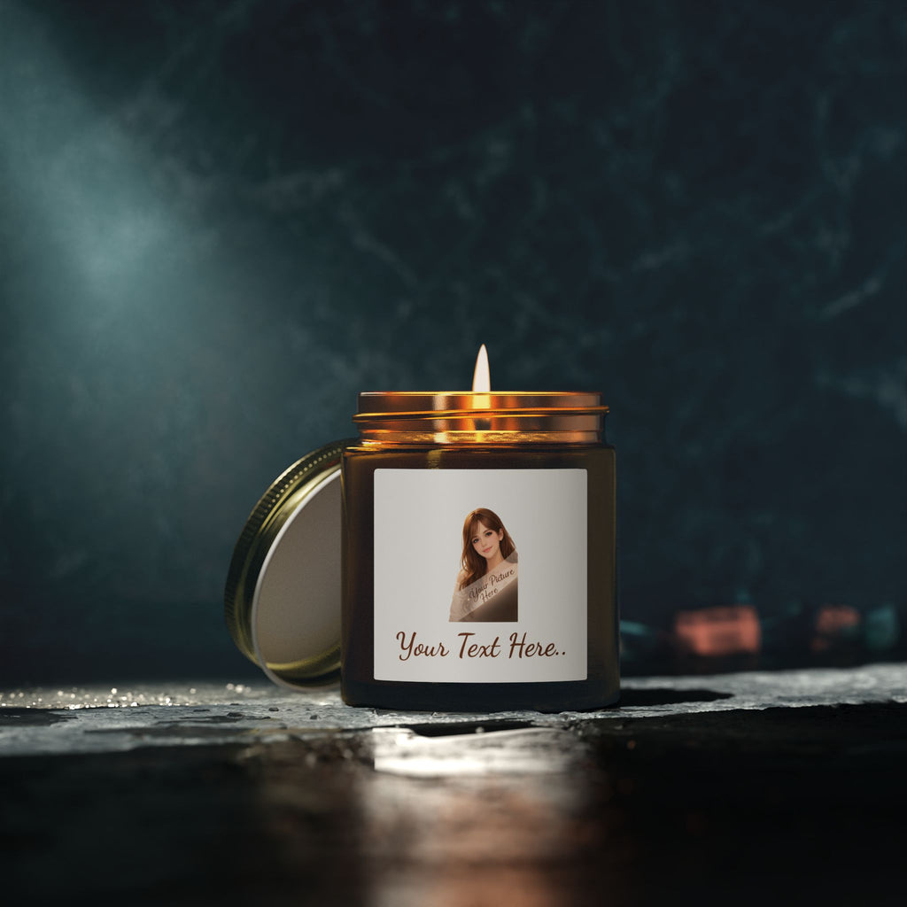 Santa Portrait Scented Candle — Coconut Apricot (4oz & 9oz)