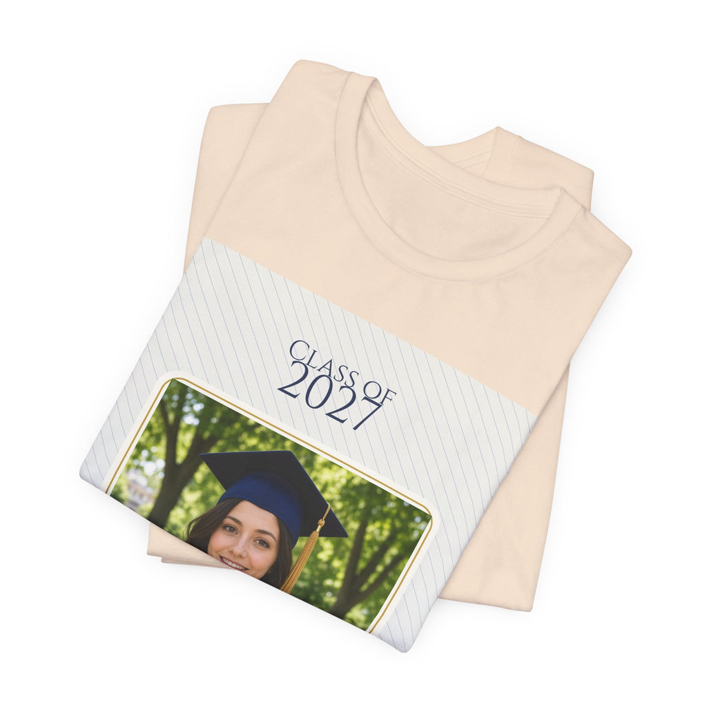 Class of 2027 Personalized Photo Tee – Custom Graduation Gift Shirt
