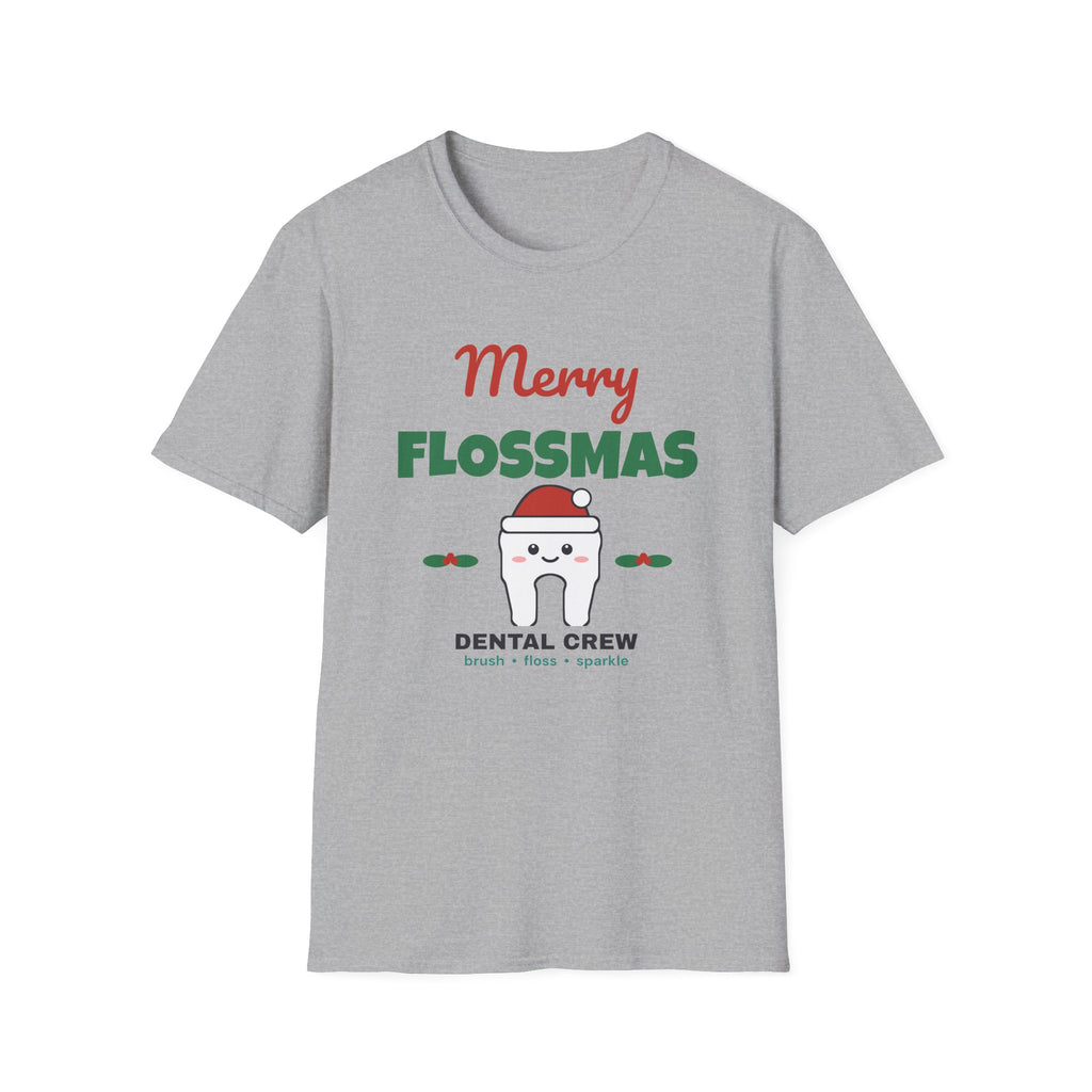 Merry Flossmas Shirt — Funny Dental Christmas Tee for Dentists, Hygienists & Dental Crew