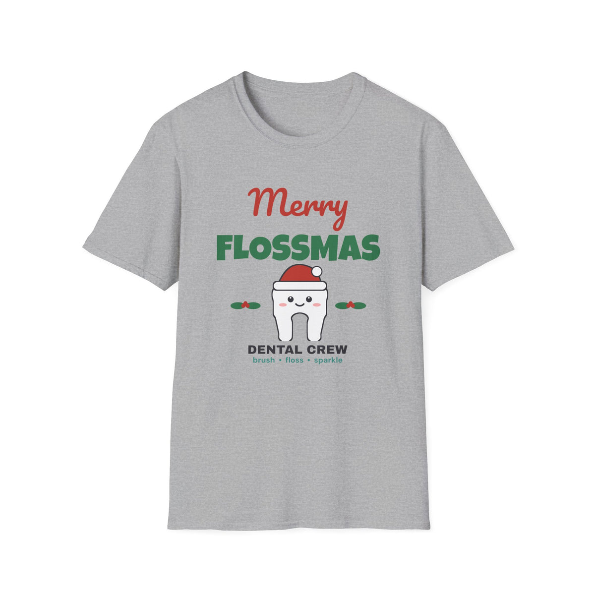 Merry Flossmas Shirt — Funny Dental Christmas Tee for Dentists, Hygienists & Dental Crew