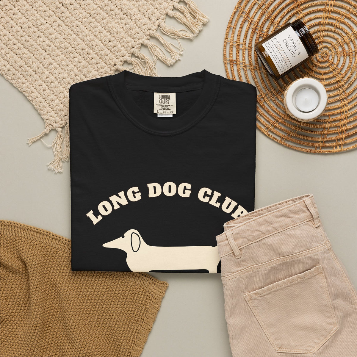 Long Dog Club Shirt — Retro Dachshund Mom & Dad Tee