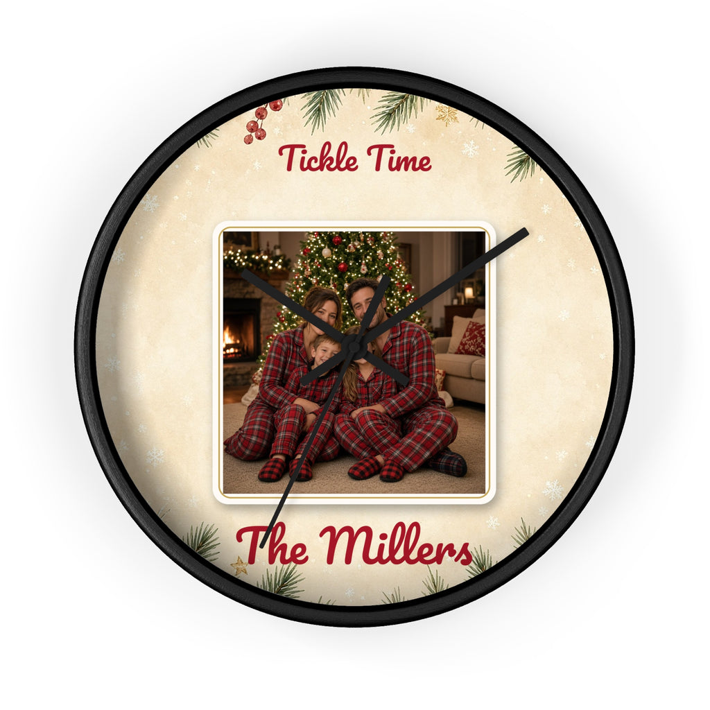 Personalized Photo Wall Clock — Custom Kids Face Clock Gift