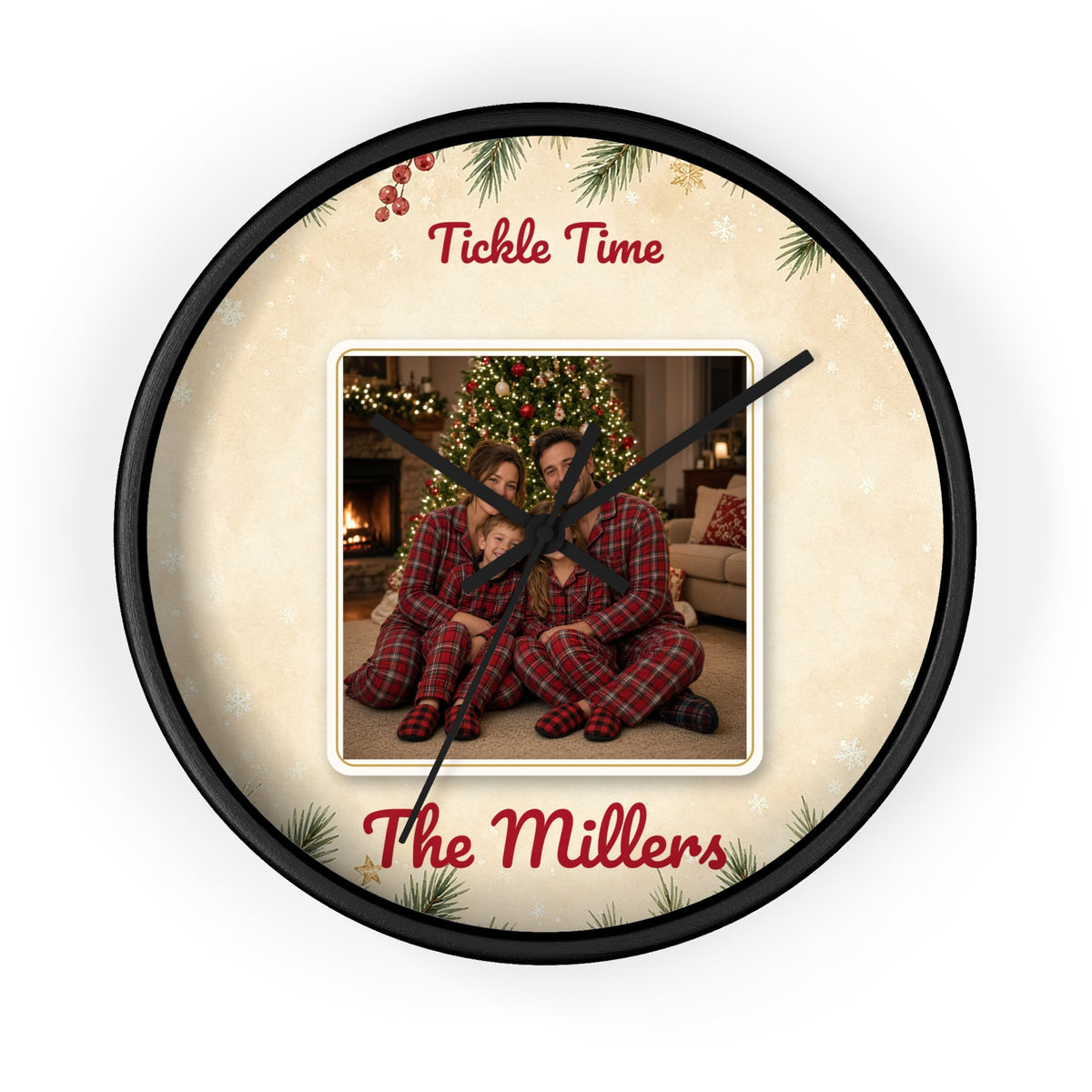 Personalized Photo Wall Clock — Custom Kids Face Clock Gift