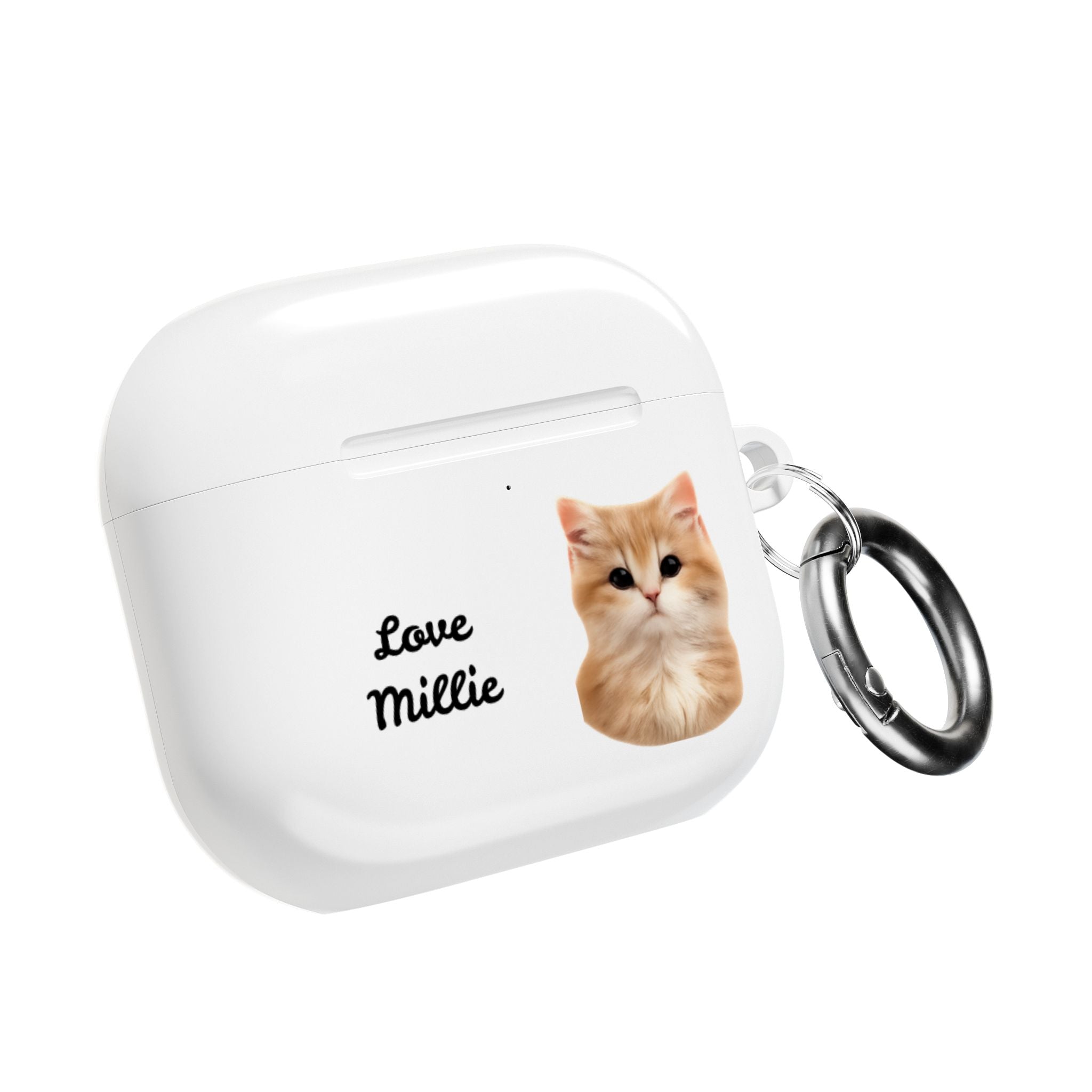 Personalized AirPod Case – "Love Millie" Cute Kitten/Dog Protective Case