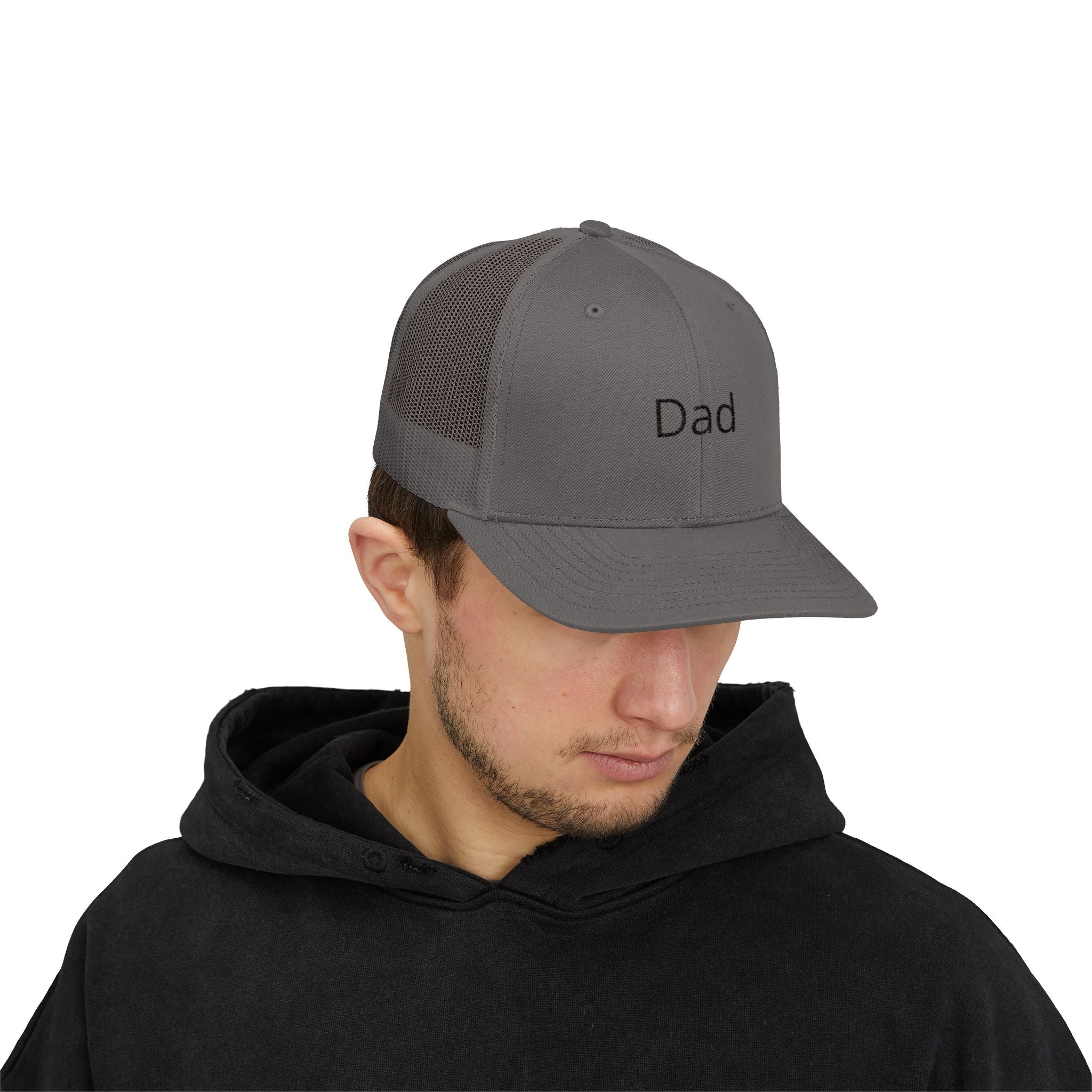 Mom Snapback Trucker Cap — Minimal Embroidered Mom Hat, Mother’s Day Gift
