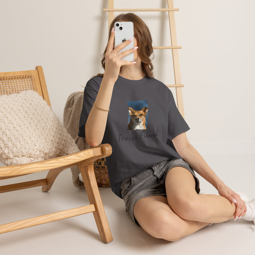 Dog Photo Tee — "Forever Friend" Rescue Pet Tribute T-Shirt