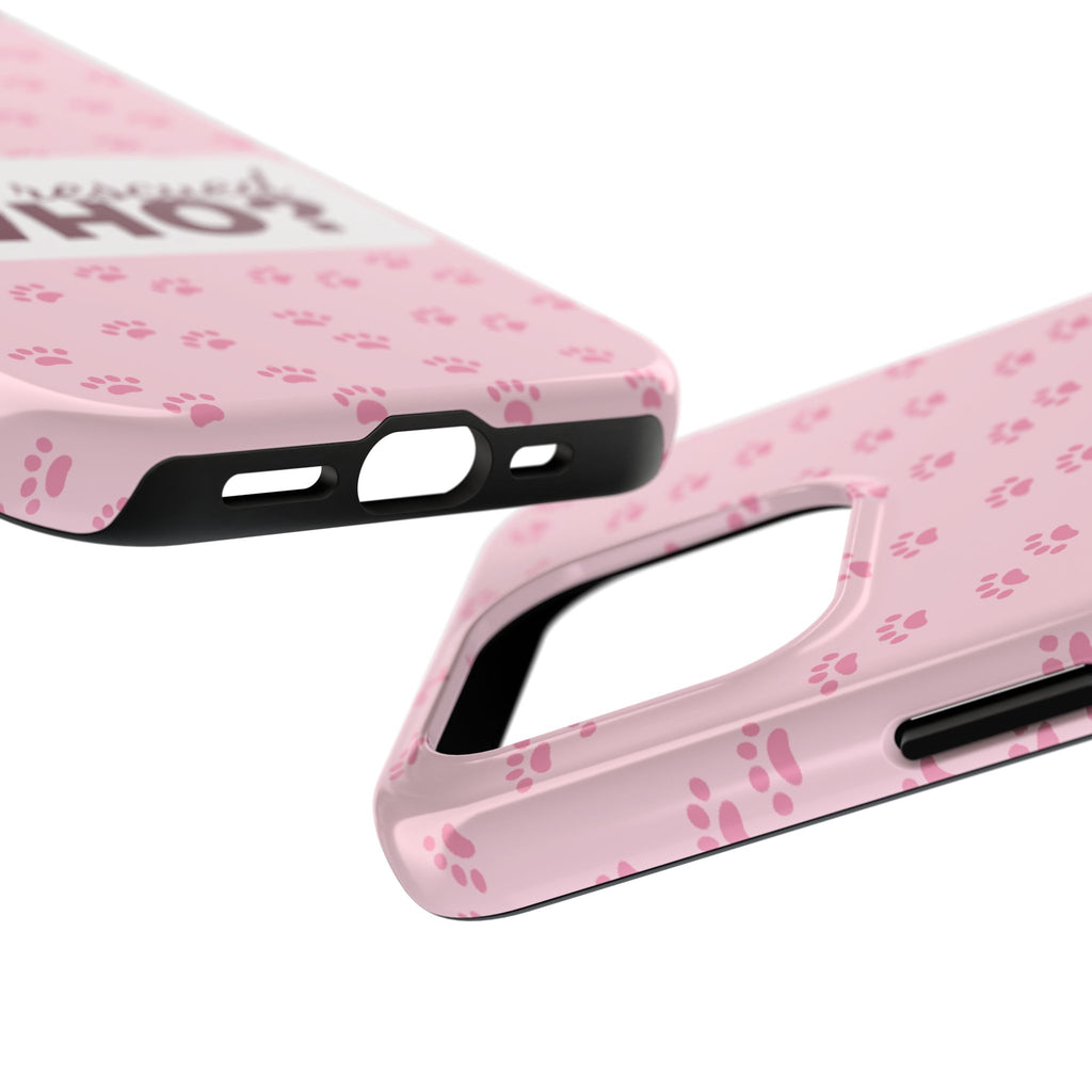 Who Rescued Who Phone Case — Funny Dog Mom Tough Case
