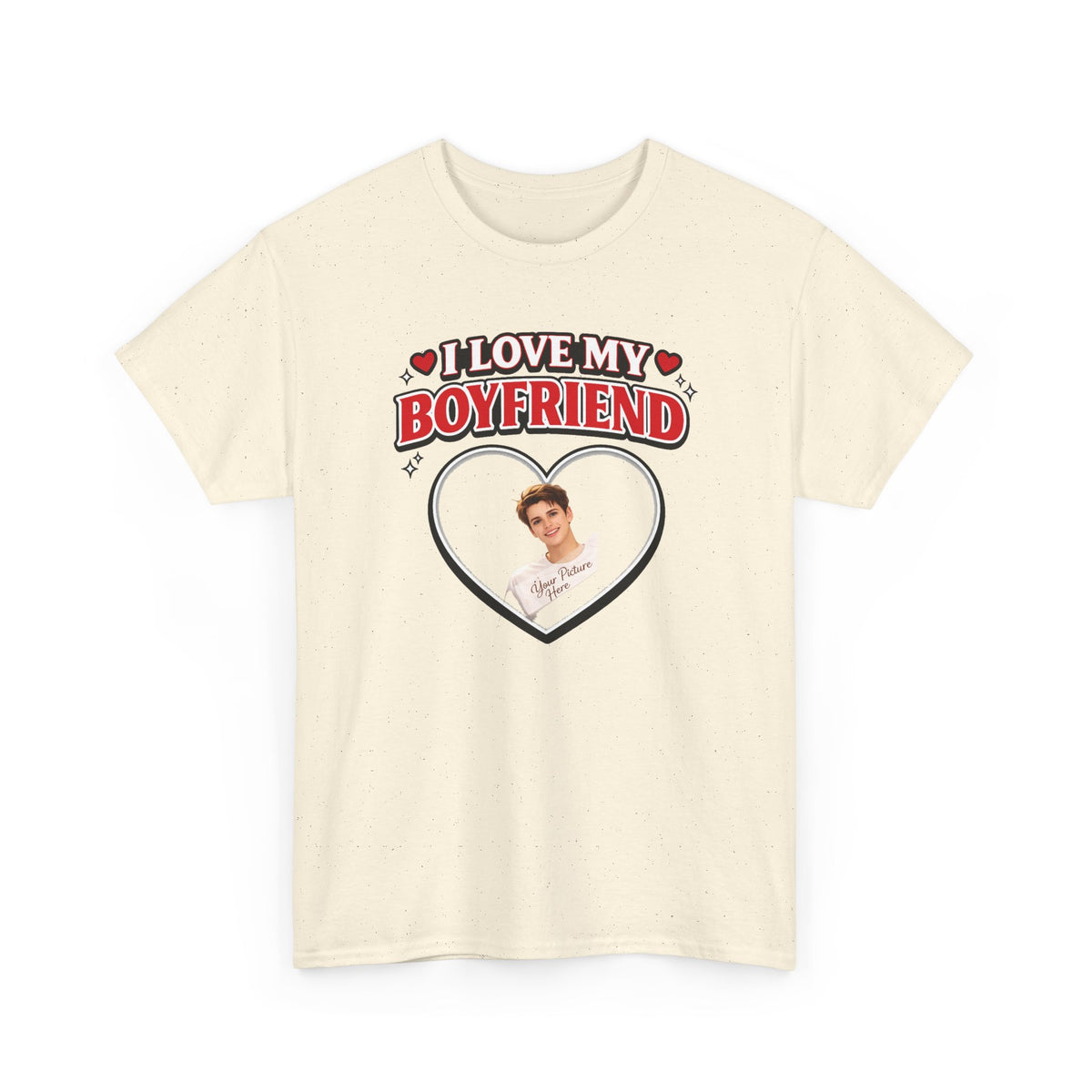 Custom Valentine Photo Tee — Personalized Couple Picture Shirt Gift