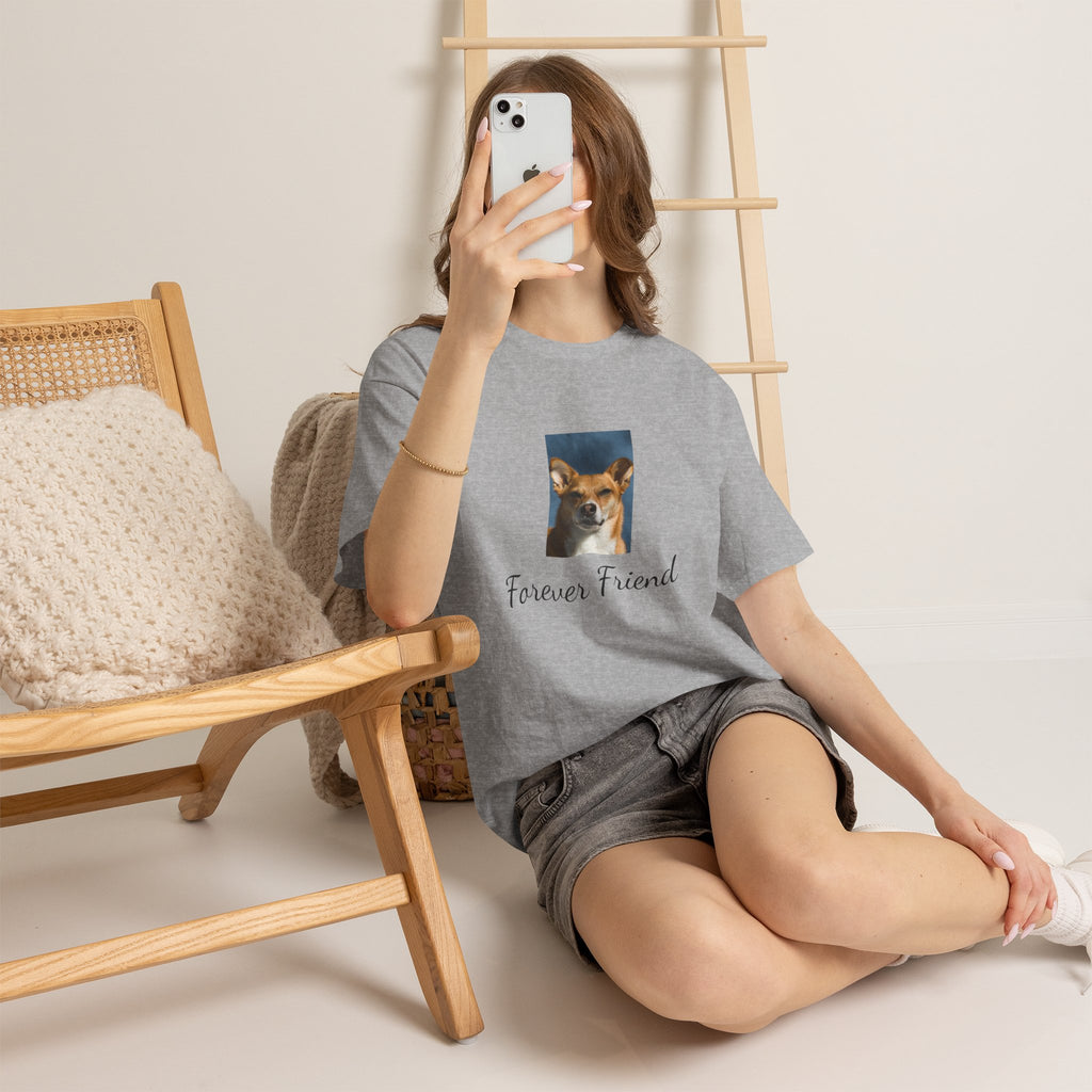 Dog Photo Tee — "Forever Friend" Rescue Pet Tribute T-Shirt