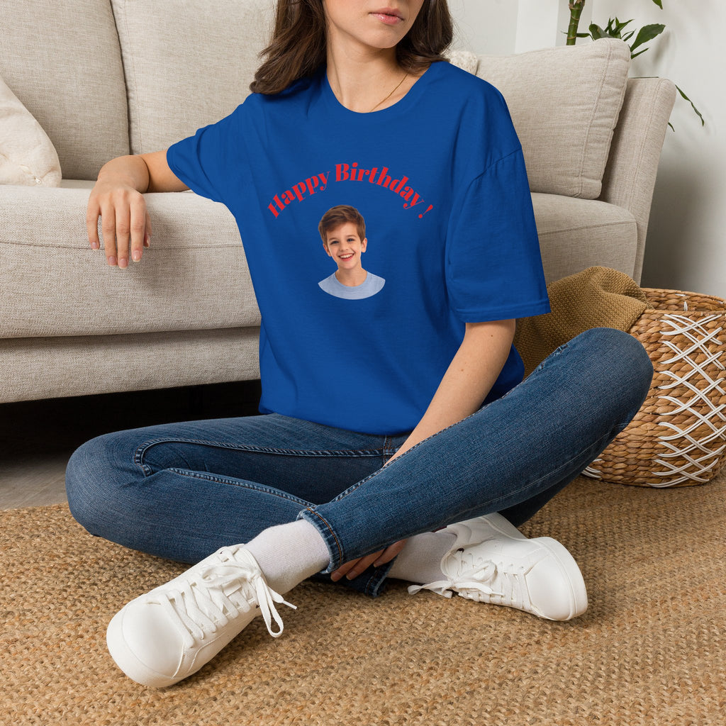 Happy Birthday Photo Tee — Personalized Birthday Shirt for Kids