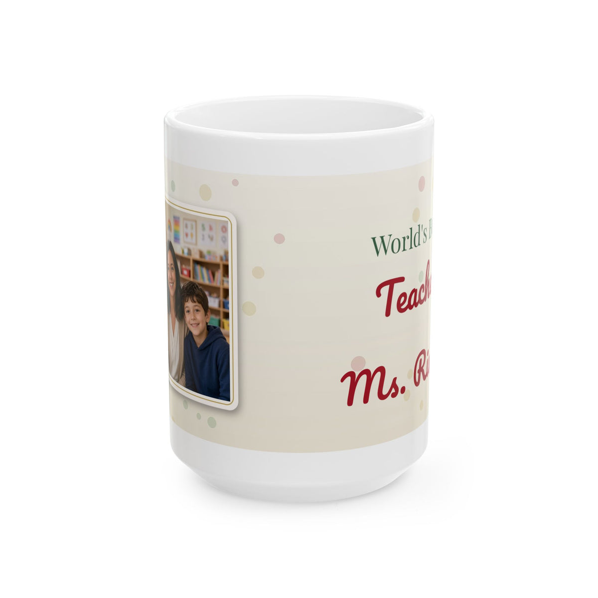World's Best Teacher Personalized Photo Mug – Custom Teacher Gift