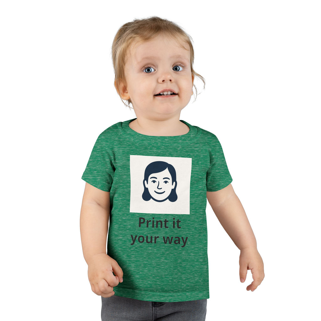 Toddler T-Shirt — Cute Customizable Face Print “Print it your way”