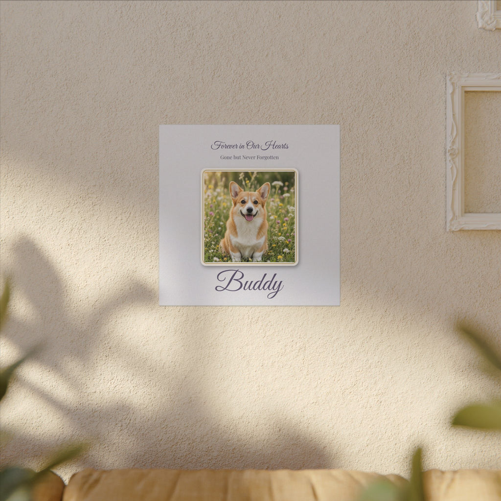 Forever in Our Hearts Pet Memorial Canvas – Custom Pet Remembrance Wall Art