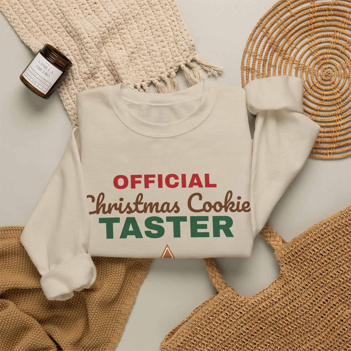 Official Christmas Cookie Taster Sweatshirt — Funny Holiday Baking Crewneck