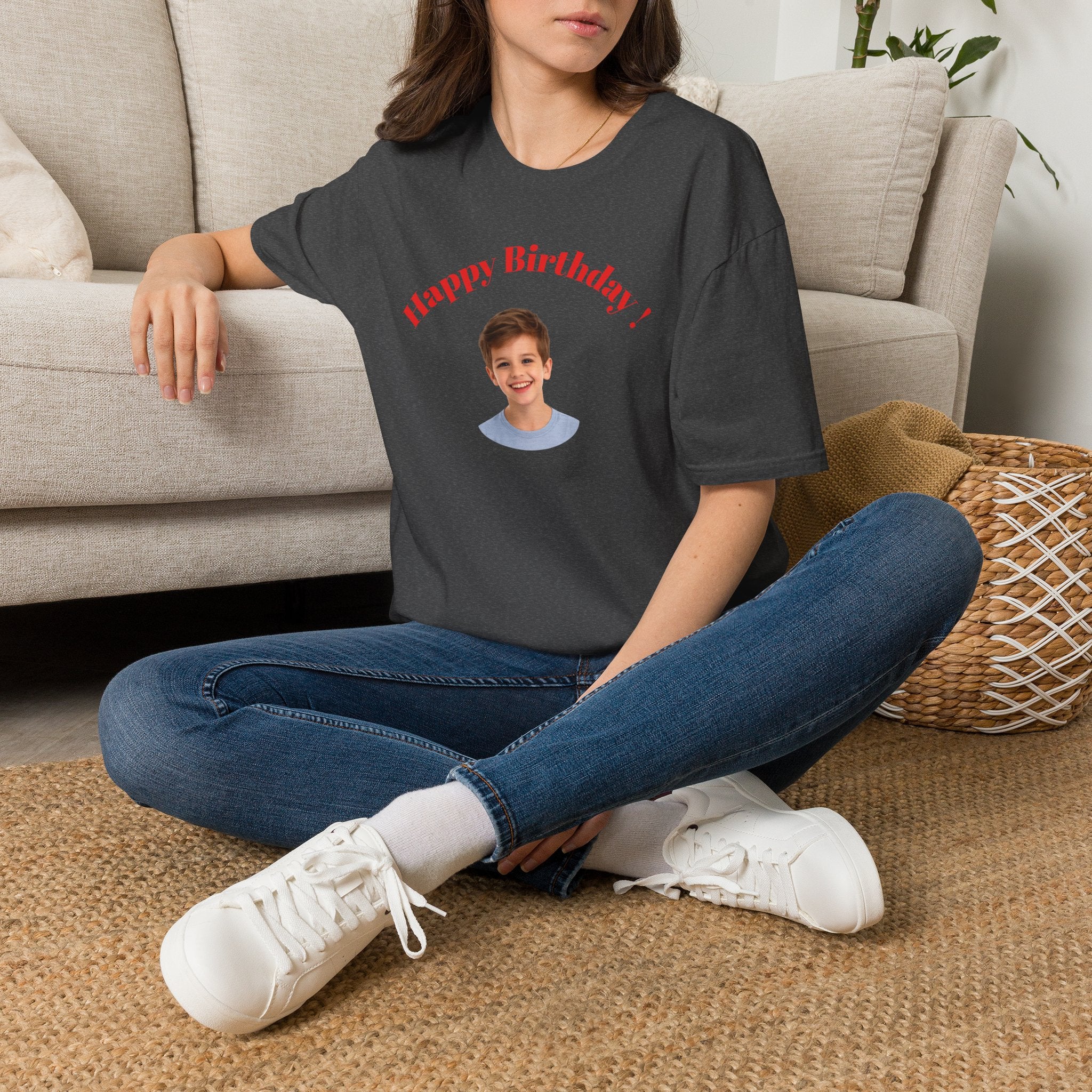 Happy Birthday Photo Tee — Personalized Birthday Shirt for Kids