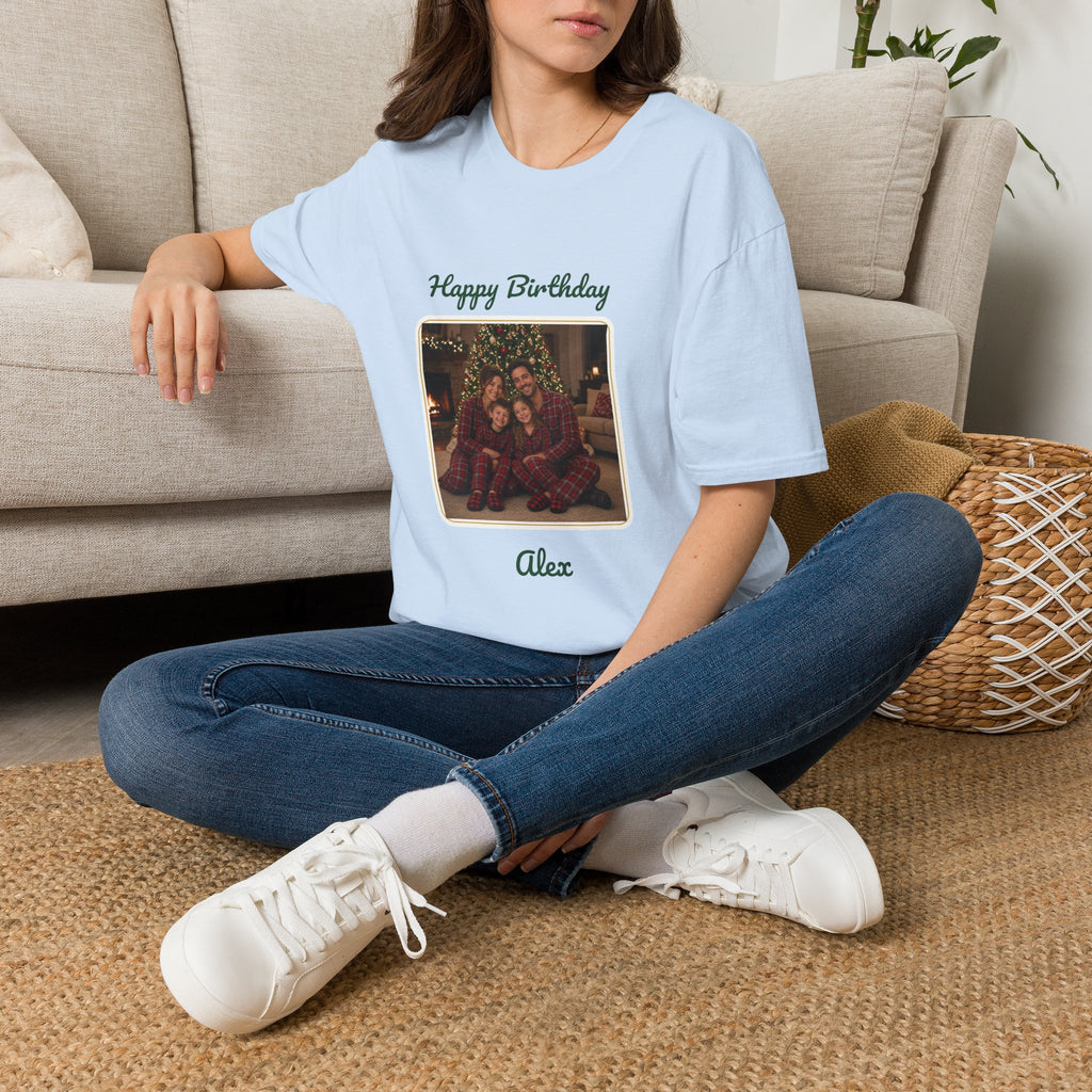 Happy Birthday Photo Tee — Personalized Birthday Shirt for Kids