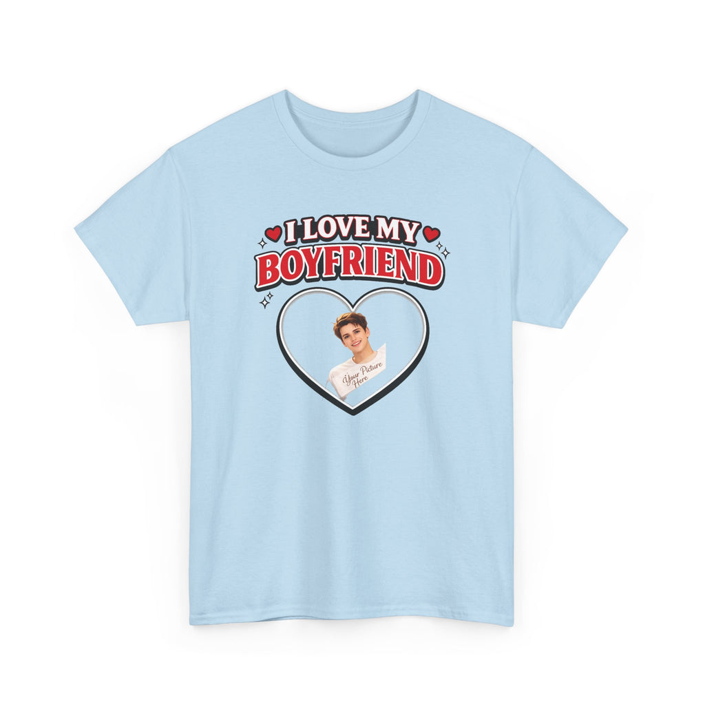 Custom Valentine Photo Tee — Personalized Couple Picture Shirt Gift