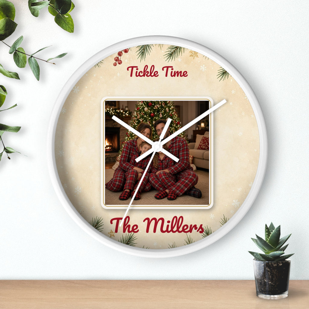 Personalized Photo Wall Clock — Custom Kids Face Clock Gift
