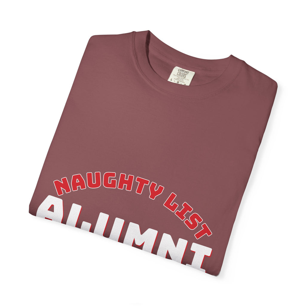Naughty List Alumni Shirt — Funny Christmas Tee for Adults