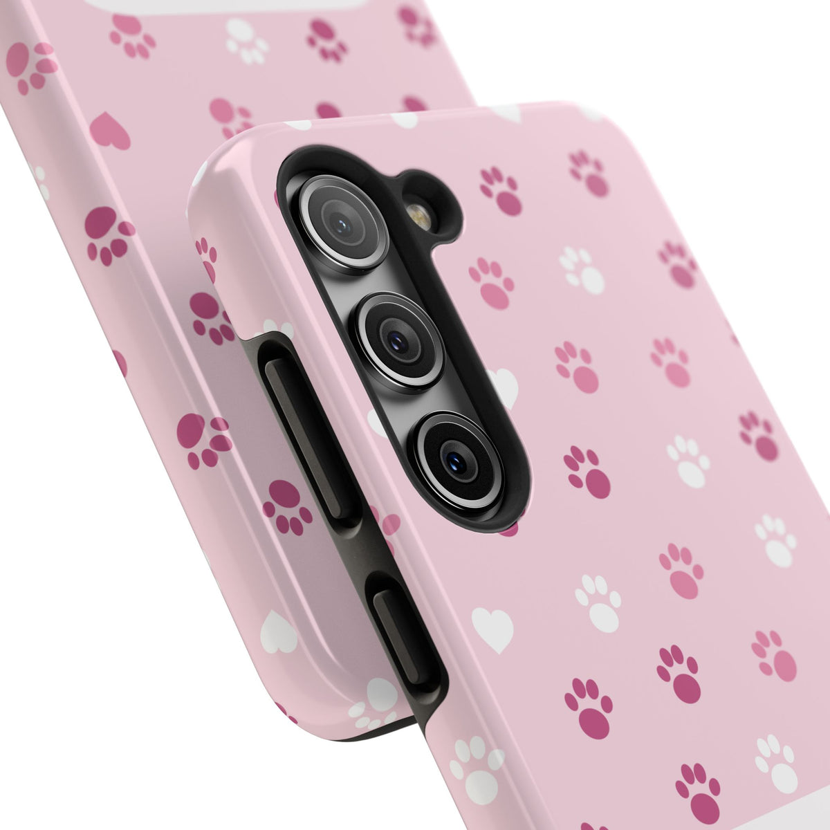 Paw Print Phone Case — Love You Fur-Ever Pink Tough Case for iPhone & Samsung