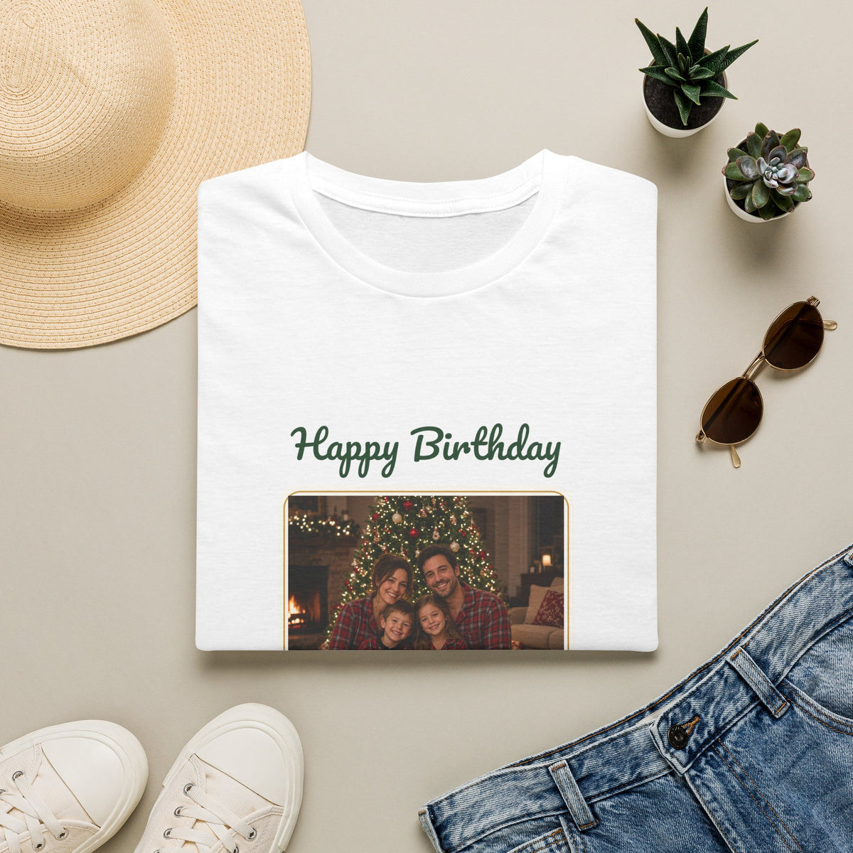 Happy Birthday Photo Tee — Personalized Birthday Shirt for Kids
